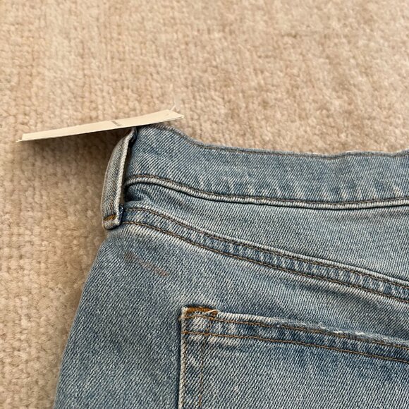 NWT Abercrombie & Fitch High Rise 4" Mom Jeans Denim Shorts 31/12 Blue Cutoff - Picture 8 of 11